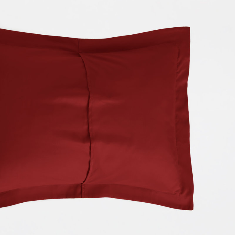 Pillow Shams 2-Pack Microfiber Ultra Soft Bedding, Burgundy, Standard