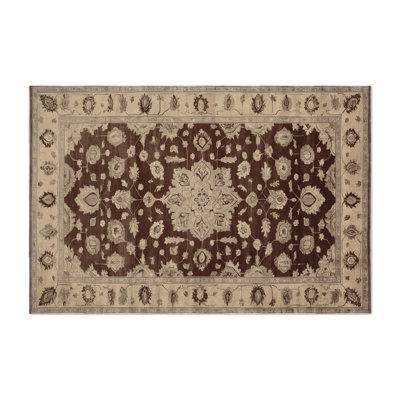 Tapis intérieur et extérieur brun Overdyed