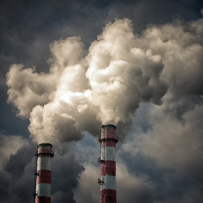 Industry Pollution by TimArbaev - Wrapped Canvas Print