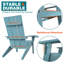Chaise Adirondack d'extérieur en plastique-69664315