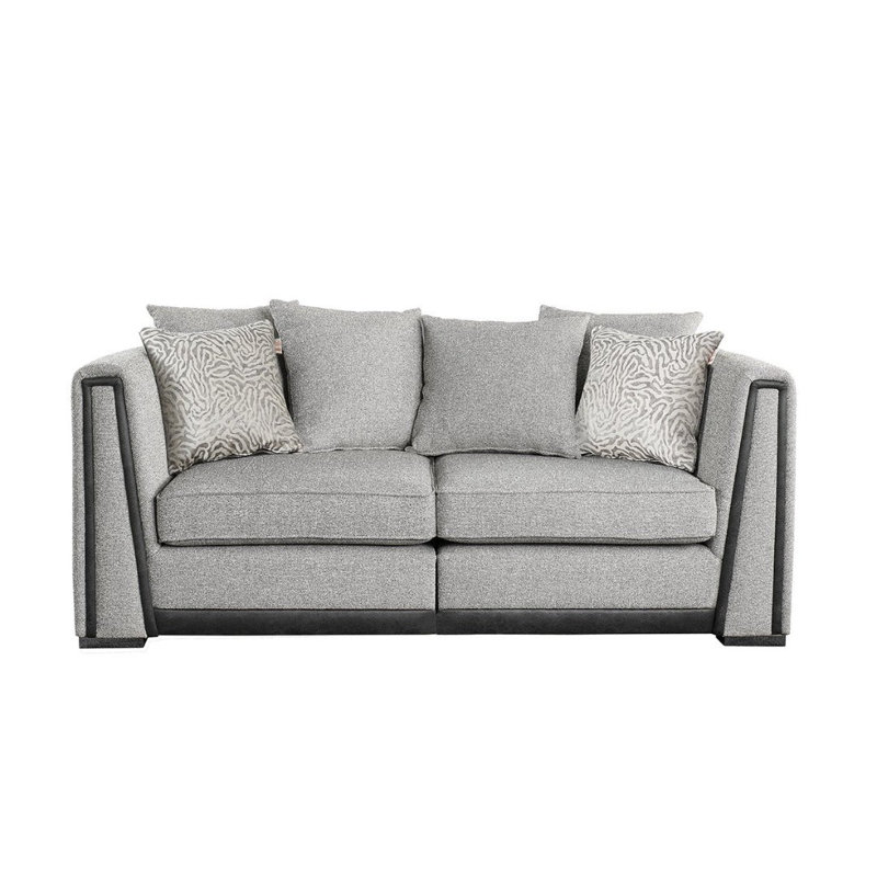 Edinburgh 2 Seater Chenille Sofa, Light Grey