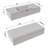 Solid wood 48'' Modern Wall Mounted Single Bathroom Vanity with Engineered Marble Top and Light-1427022037