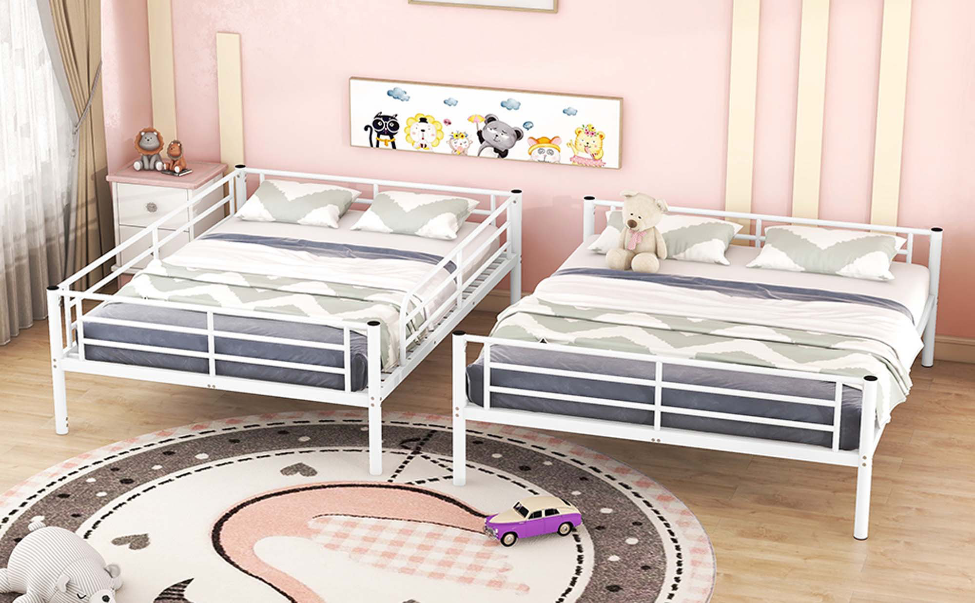 Isabelle & Max™ Full XL Over Queen Metal Bunk Bed - Wayfair Canada