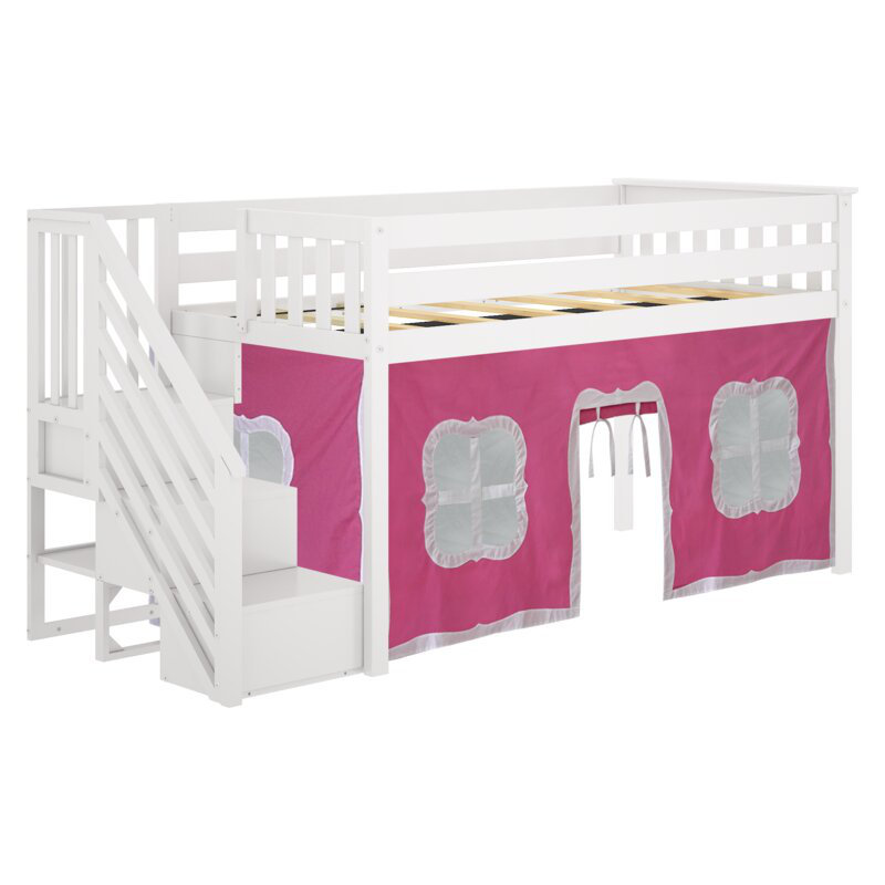 Lit mezzanine simple Janesa Kids, Rose