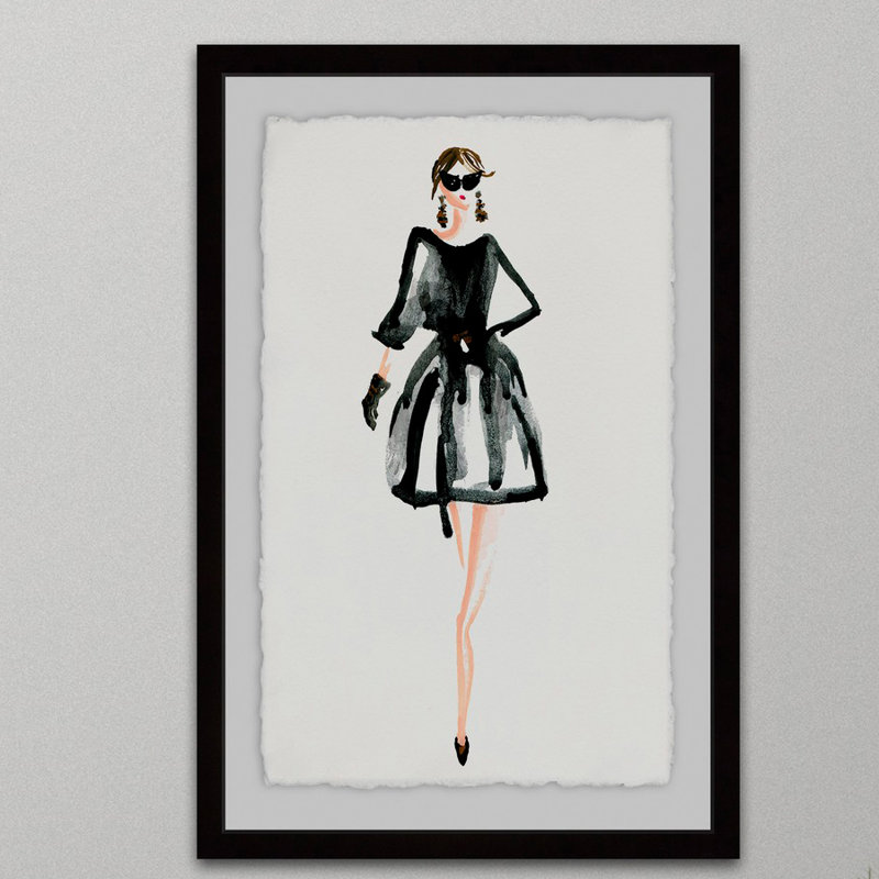La Moda - Single Picture Frame Painting, 45cm H x 30cm W