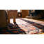 Tapis Seychour de la fin du 19e siècle à motif tribal de couleur bleu classique