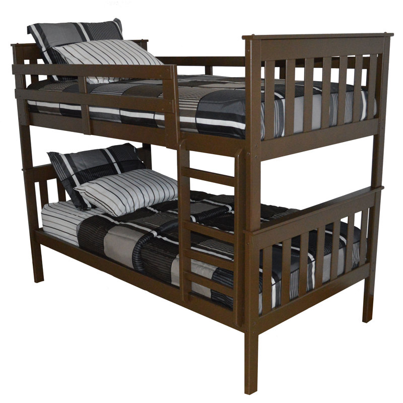 Oakledge Kids Twin Bunk Bed, Coffee