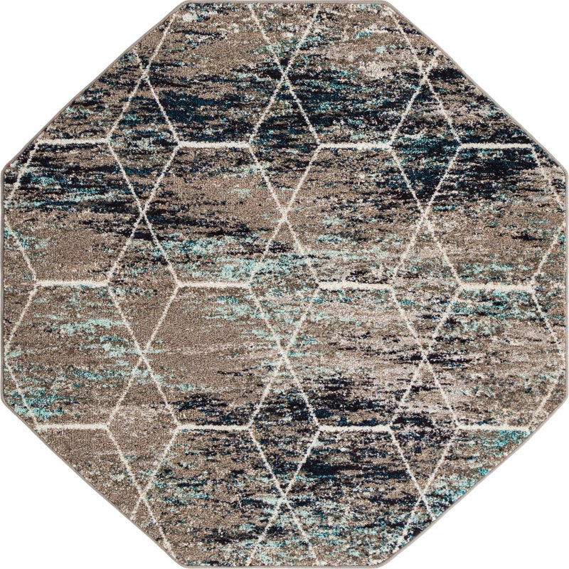Galitea Geometric Indoor Rug, Octagon 5' x 5'