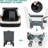 Push & Pull Utility Folding Wagon With Removable Canopy
