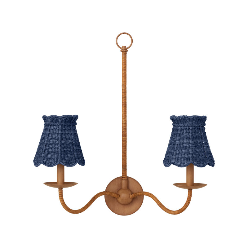 Annabelle Tapered Chandelier Shade, Indigo