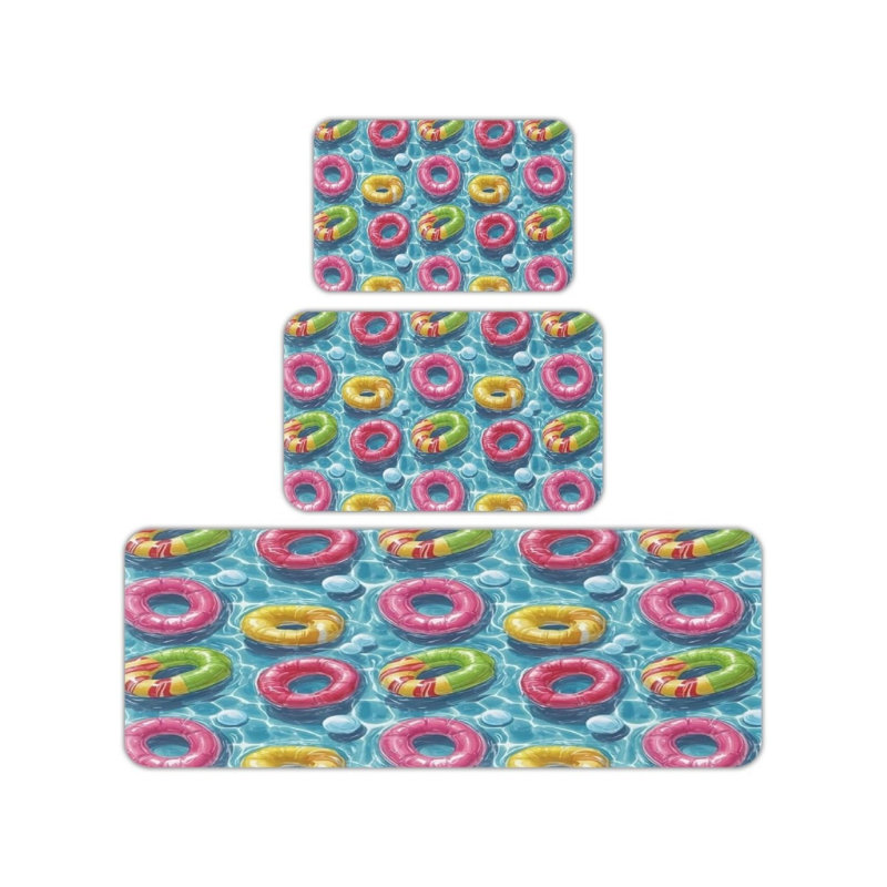 Ensemble de 3 tapis de cuisine Pool Float pour cuisine et patio