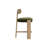 Horton Counter Stool - Rustic Oak - Forest Green-2063161007