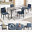 Modern Dining Chair with Metal Legs-2111032966