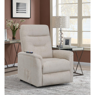 Fauteuil inclinable électrique avec poche de rangement