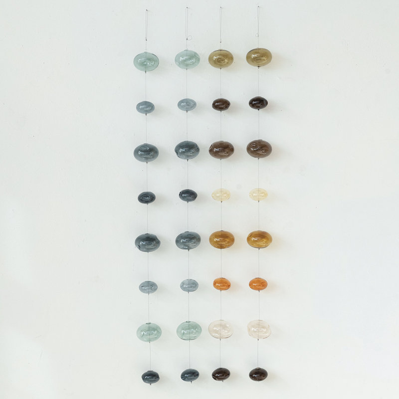 Guirlande en verre 47,25 po, Brun