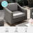 Martha Stewart Bedford Outdoor Rattan Wicker Swivel Chair With All-Weather Cushions-111532489-111532492