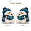1 tasse de cacao d'hiver bonhomme de neige avec écharpe, impression à plat en 2, 2 pièces-138212641