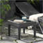 Table d'appoint d'extérieur en osier, table d'appoint, gris