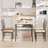 Dining Table Set For 4, Rectangular Kitchen Table And Chairs For 4, 5 Piece Dining Room Table Set With Curved X-Back For Small Space, Home Kitchen, Apartment-1725561679