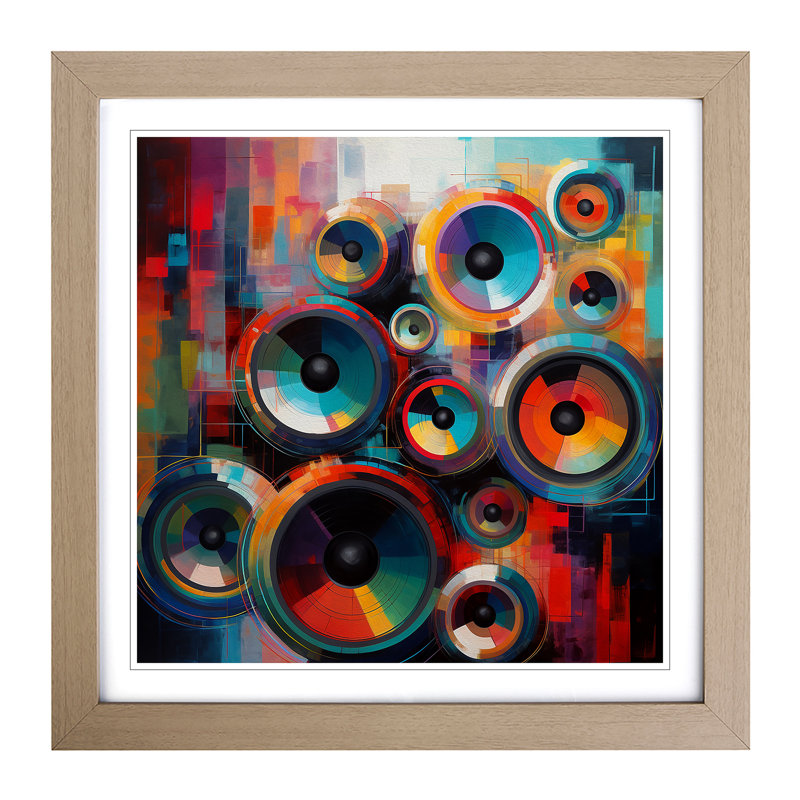 Speakers Abstract - Framed Print