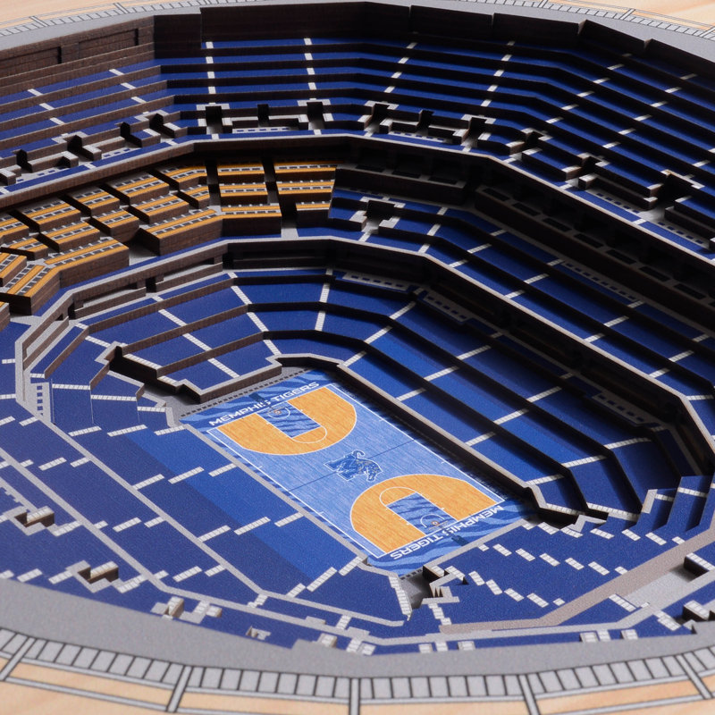 Décoration murale 25 couches NCAA, Tigers de Memphis