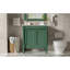 Armoire de meuble-lavabo 30 po avec lavabo en céramique 30 po, armoire de rangement avec portes à fermeture douce et pieds en bois massif-131097723
