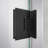 DreamLine Unidoor-LS 58 - 59 inch W x 72 inch H Frameless Hinged Shower Door with L-Bar in Chrome-121873512-122567576