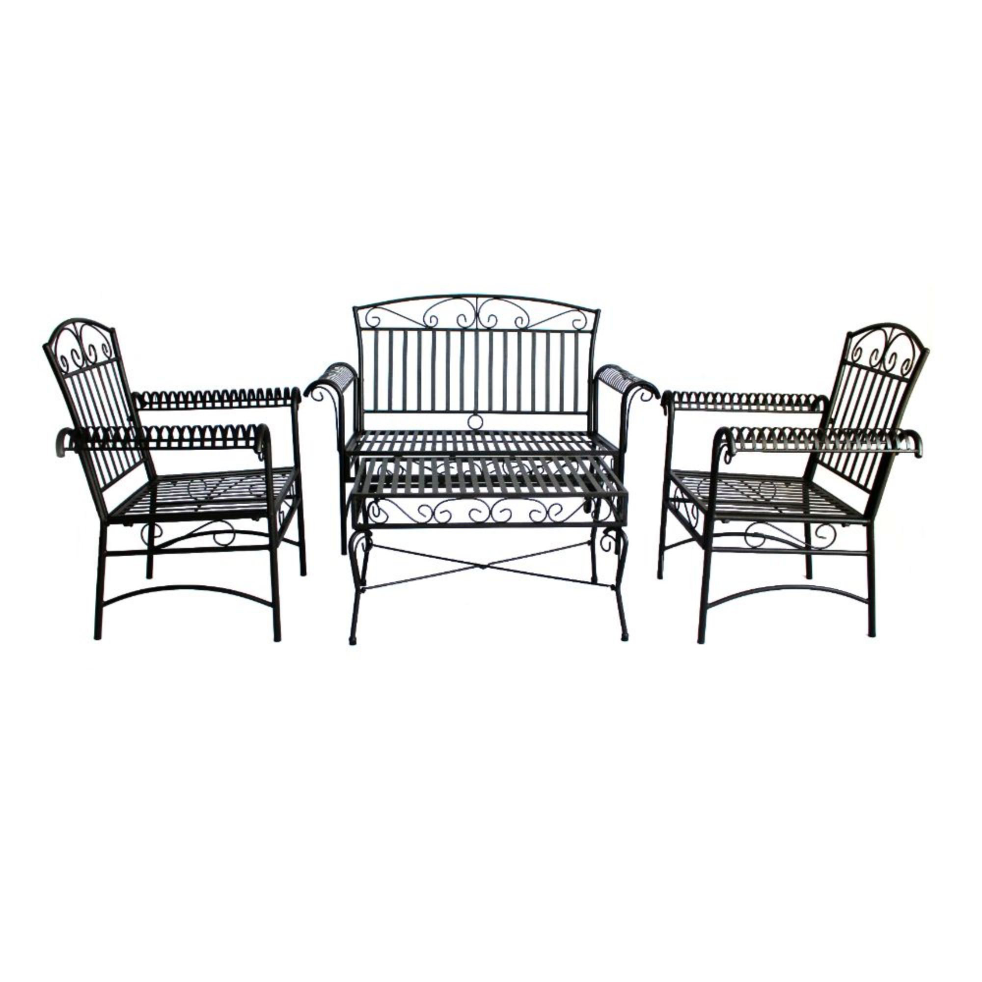 World Menagerie Ducor 4 Piece Complete Patio Set | Wayfair