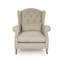 Dowty Linen Tufted Wingback Chair