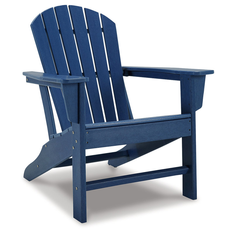 Emory Foldable Outdoor Adirondack Chair, Blue