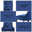 De 2 chaises d'appoint en velours bleu - confort rembourré, conception sophistiquée du dossier, garnitures cloutées chics, structure