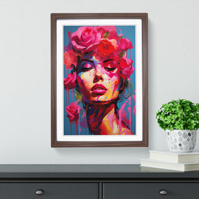 Rose Pop 1 Piece Single Picture Frame Wall Art