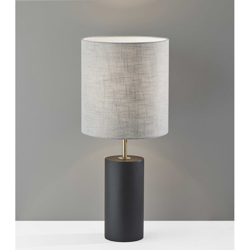 Buffet Table Lamp, Black, Gray