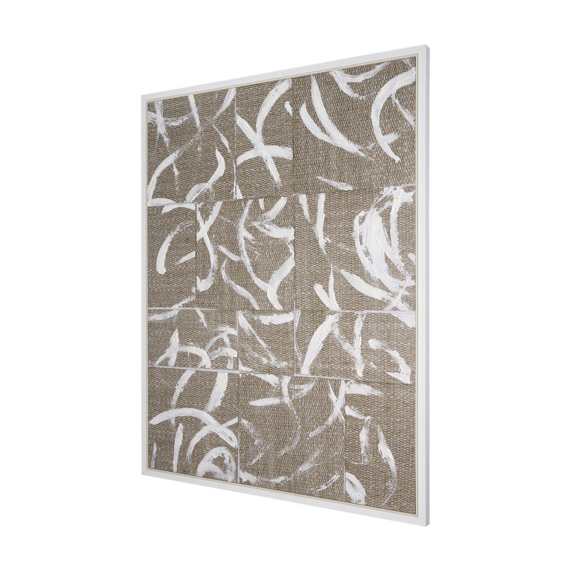 Woven Textile a Hand Embelished Textured Canvas