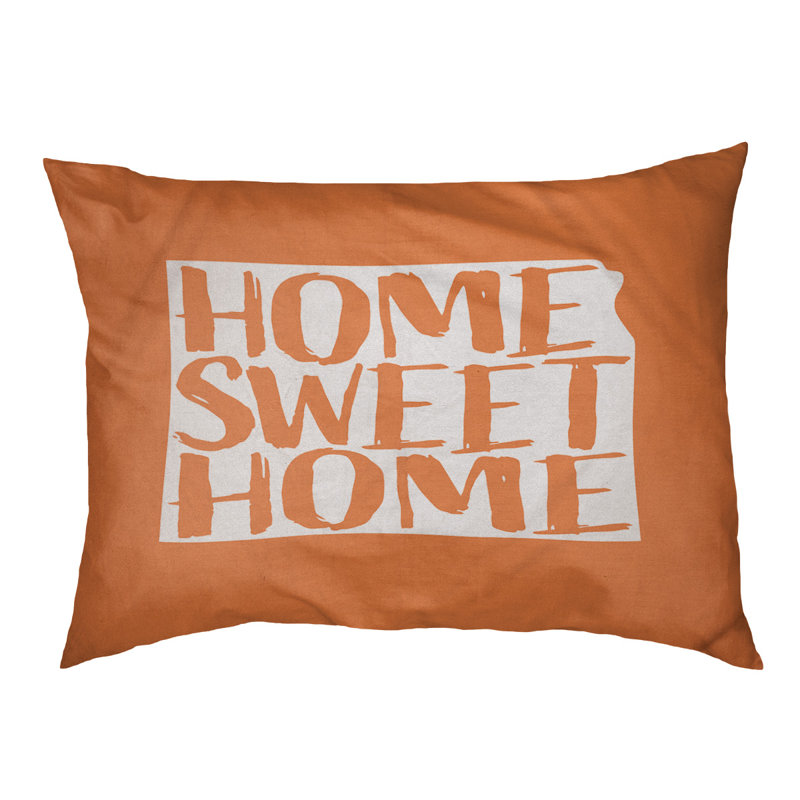 Oreiller pour chien d’intérieur doux kansas home, Moyen (H 6,5 po x l 40 po x P 30 po), Orange