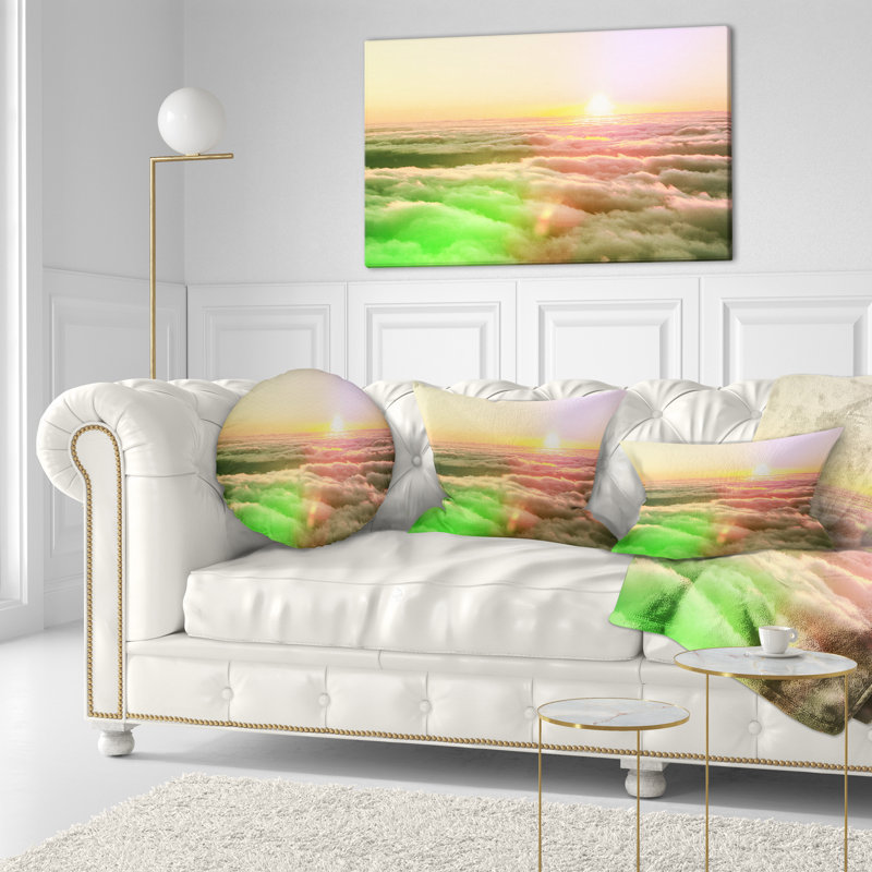 Coussin Sunset on Hills, 16 po x 1 po, Coussin décoratif