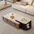 Simple square microcrystalline stone coffee table