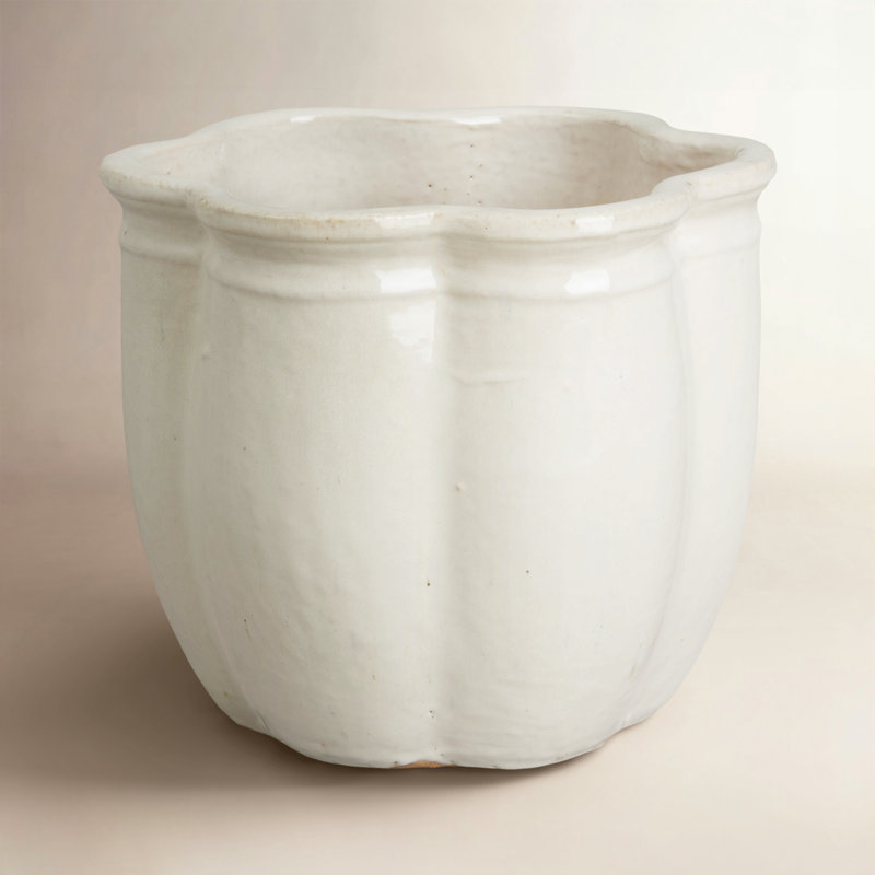 Gracemont Handmade Ceramic Planter, 14" H x 16" W x 16" D