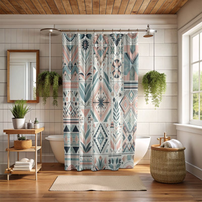 Tribal Geometrics - Rideau de douche standard 1 pièce