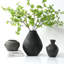 Approx.16" Earthy Gray Pottery Vase Cone-Shaped