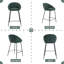 Upholstered Counter Stool with Metal Frame-85419858