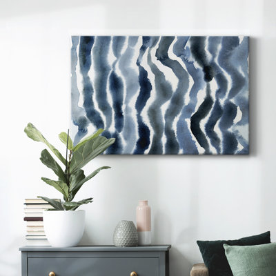 True Blue Wave II-Gallery Wrapped Canvas