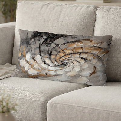 Coussin décoratif à vagues Waves - Spiral Abstract Spiral II
