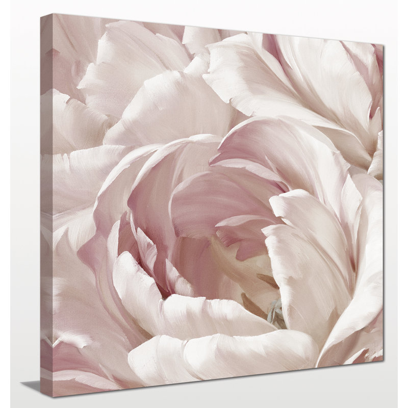 « intime rosé ii », reproduction d’art sur toile tendue, H 18 po x l 18 po