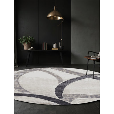 Machine Washable Gray Area Rug