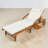 Outdoor Chaise Lounge, Adjustable Backrest And Footrest, Solid Wood, Curved Armrests, Contemporary, Poolside-659851102