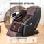 Fauteuil de massage VEVOR avec rail SL flexible, fauteuil inclinable Zero Gravity, 10 à 18 modes automatiques