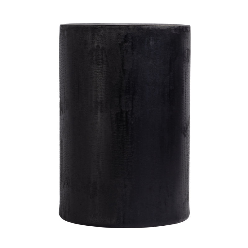 Tundra 12 in. W Round  Stainless Steel End Table