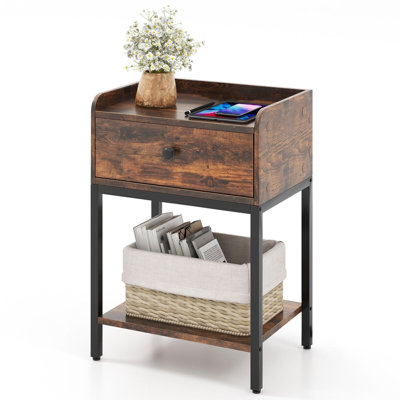 Barasinga 42 cm W Bedside Table