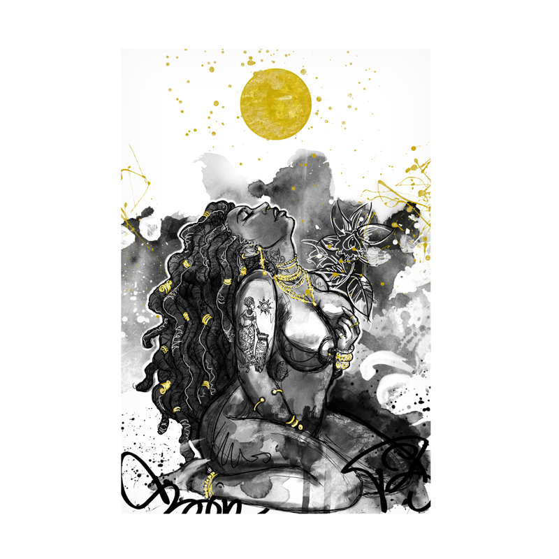 «Warm Touch On Canvas» par Justin Copeland, reproduction, H 19 po x l 12 po x P 2 po